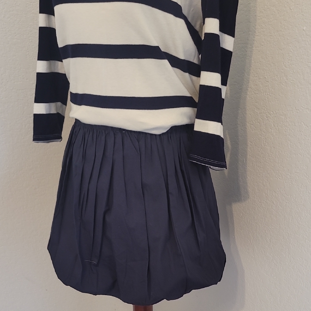 Calvin Klein Dark Blue Pleated Mini Skirt